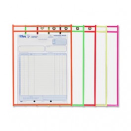 C-Line Neon Colored Stitched Shop Ticket Holders