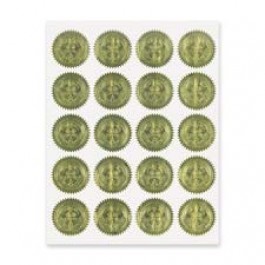 Geographics Gold Embossed Seals