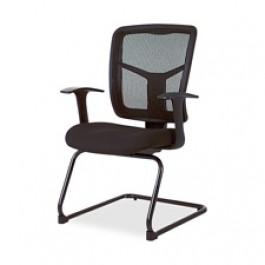 Lorell Ergomesh Side Arm Guest Chair