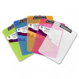 Charles Leonard Rubber Grip Plastic Clipboards