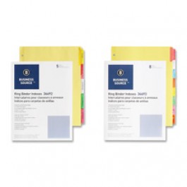 Bus. Source Insertable Tab Ring Binder Indexes