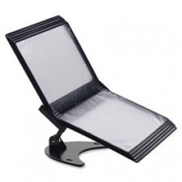 Tarifold 10-Pocket Reference 3D Desk Stand