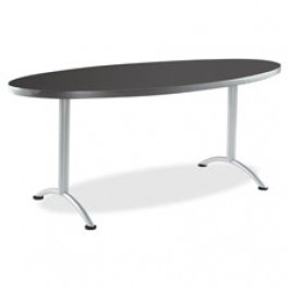 Iceberg Graphite ARC Fixed Height Oval Table