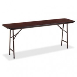 Lorell Mahogany Folding Banquet Table