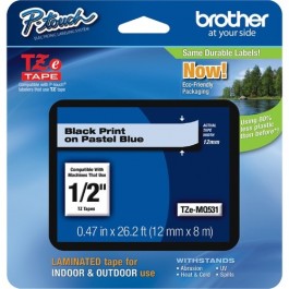 PTouch 1/2" Laminated TZe Tape