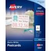 Avery 8387  Perforated Inkjet Printer Postcards