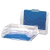 Officemate Clear Wave 2-way Desktop Organizer